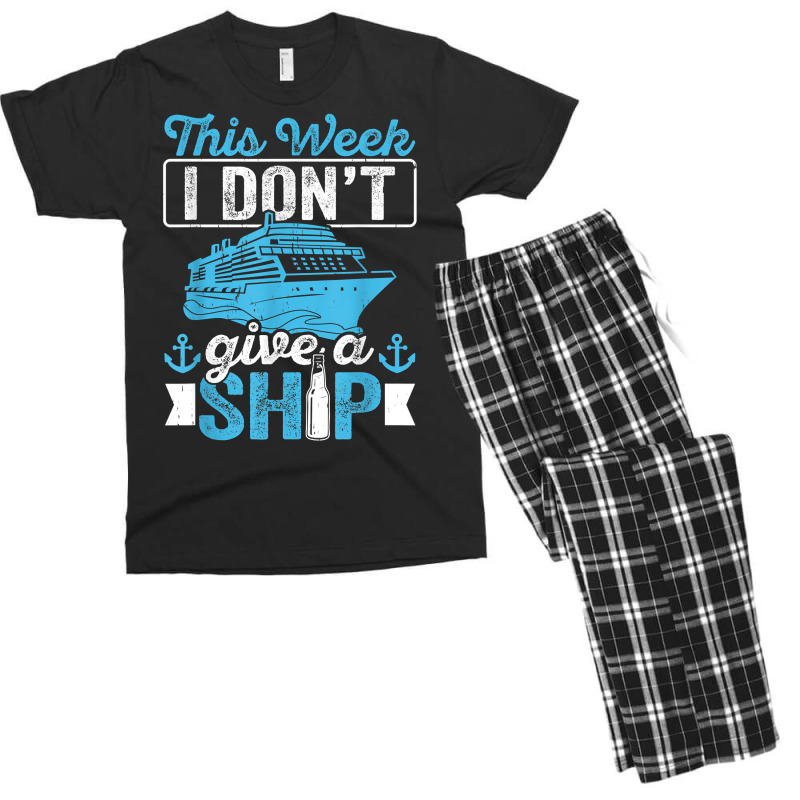 Cruise Ship Tourist Don't Give A Ship Cruise Passenger T Shirt Men's T-shirt Pajama Set | Artistshot