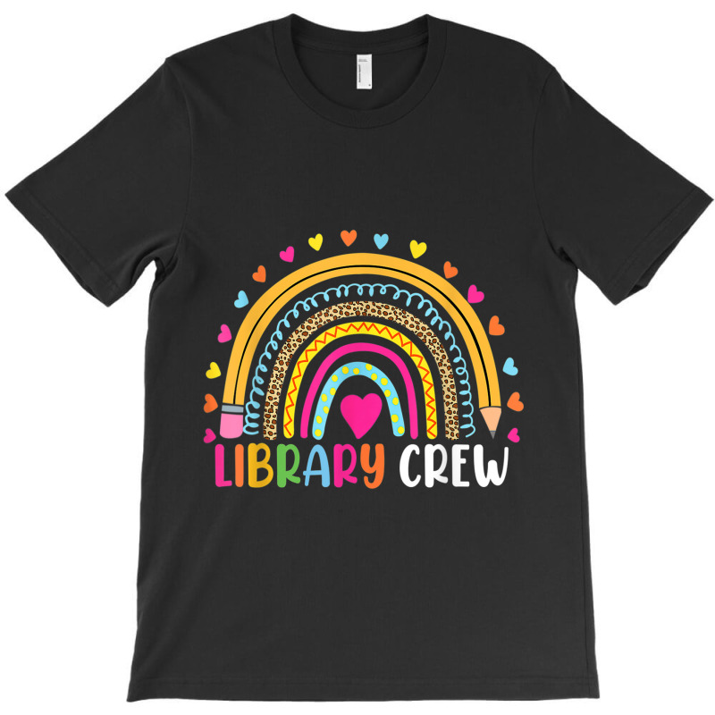 Rainbow Reading Library Books Lover Heart Librarian Gift T-Shirt by BraylonDesign | Artistshot