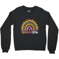 Rainbow Reading Library Books Lover Heart Librarian Gift Crewneck Sweatshirt | Artistshot