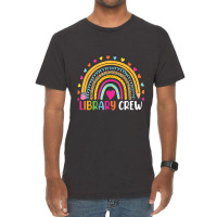 Rainbow Reading Library Books Lover Heart Librarian Gift Vintage T-shirt | Artistshot