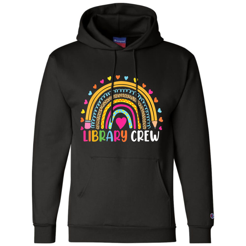 Rainbow Reading Library Books Lover Heart Librarian Gift Champion Hoodie by BraylonDesign | Artistshot