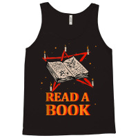 Read A Book Pentagram Satan Occult Goth Satanic Tank Top | Artistshot