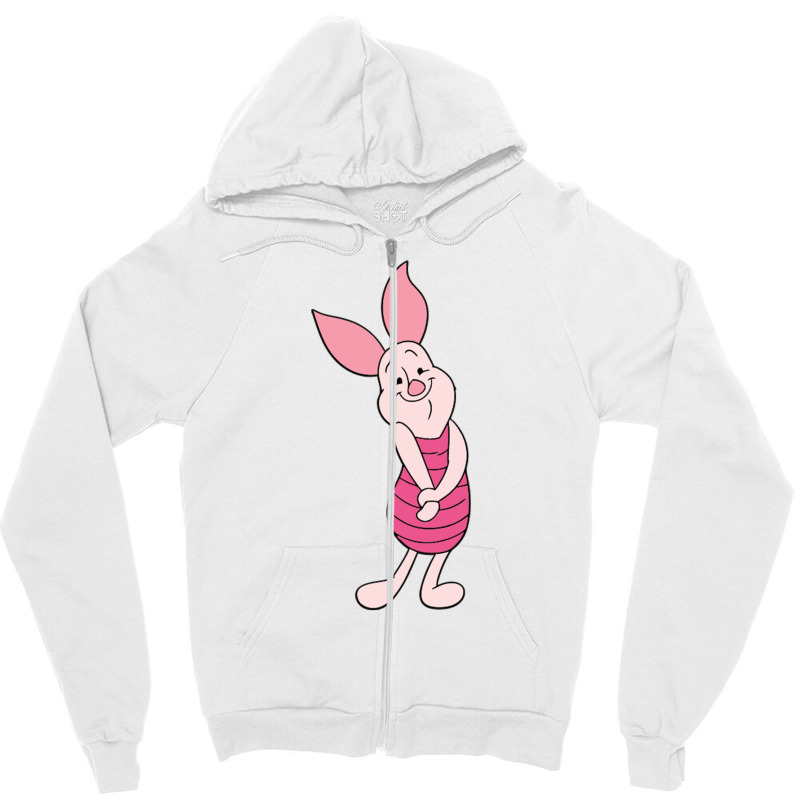 Piglet Zipper Hoodie by aldishuher | Artistshot