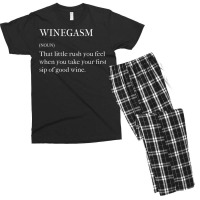 Winegasm Definition Vintner Winemaker And Wine Lover T Shirt Men's T-shirt Pajama Set | Artistshot