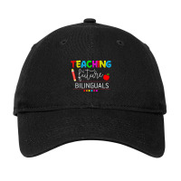 Teaching Future Bilinguals Spanish Teachers Back To School Adjustable Cap | Artistshot