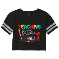 Teaching Future Bilinguals Spanish Teachers Back To School Scorecard Crop Tee | Artistshot