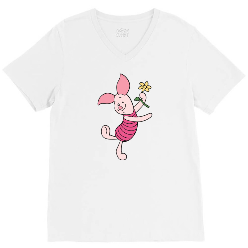 Piglet V-Neck Tee by aldishuher | Artistshot