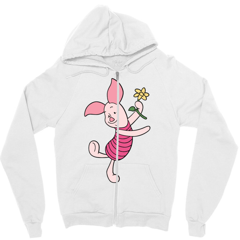 Piglet Zipper Hoodie by aldishuher | Artistshot