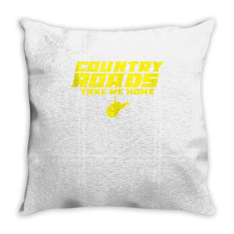 Country Roads Take Me Home West Virginia Tank Top Throw Pillow | Artistshot