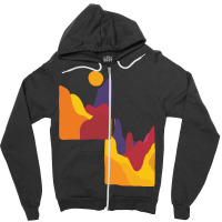 Color Blocking T  Shirt Arid Summer Desert T  Shirt Zipper Hoodie | Artistshot