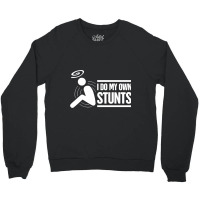 Stunts - Get Well Gift Cracked Skull Concussion Crewneck Sweatshirt | Artistshot