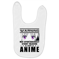 Warning May Spontaneously Start Talking About Anime Baby Bibs | Artistshot