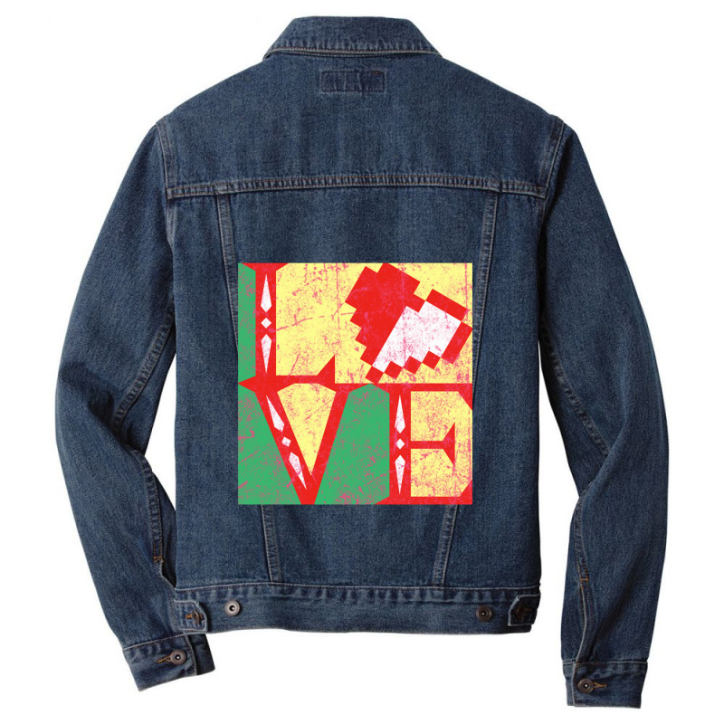 Link's Heart   Love Men Denim Jacket | Artistshot