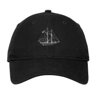 Sailing Vintage Blueprint Sailboat Yachting T Shirt Adjustable Cap | Artistshot