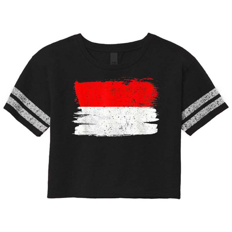 Indonesia Flag Pride Friendship Proud Peace Retro Vintage T Shirt Scorecard Crop Tee | Artistshot