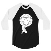 Holding The Dice Pen & Paper Board Game Rpg Tabletop Long Sleeve T Shi 3/4 Sleeve Shirt | Artistshot