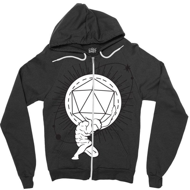 Holding The Dice Pen & Paper Board Game Rpg Tabletop Long Sleeve T Shi Zipper Hoodie | Artistshot