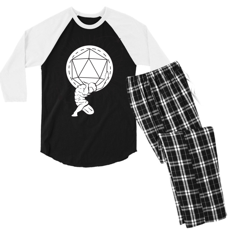 Holding The Dice Pen & Paper Board Game Rpg Tabletop Long Sleeve T Shi Men's 3/4 Sleeve Pajama Set | Artistshot