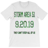 Womens Storm Area 51 They Can't Stop All Of Us Alien Ufo V Neck T Shir T-shirt | Artistshot