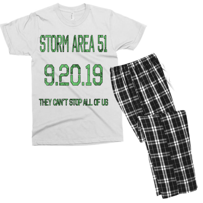 Womens Storm Area 51 They Can't Stop All Of Us Alien Ufo V Neck T Shir Men's T-shirt Pajama Set | Artistshot