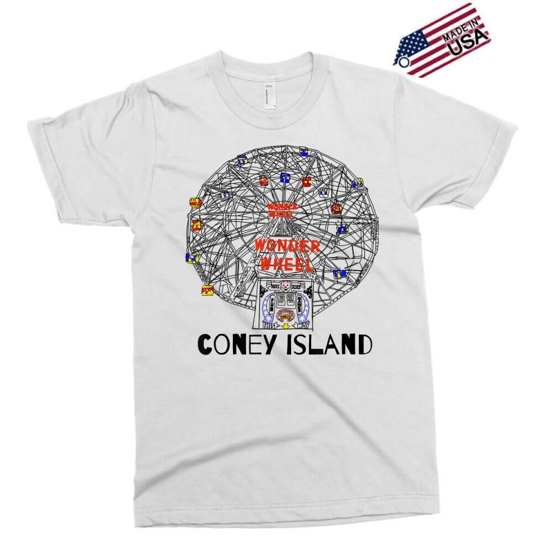 Coney Island Brooklyn New York City Ferris Wheel T Shirt Exclusive T-shirt by cm-arts | Artistshot