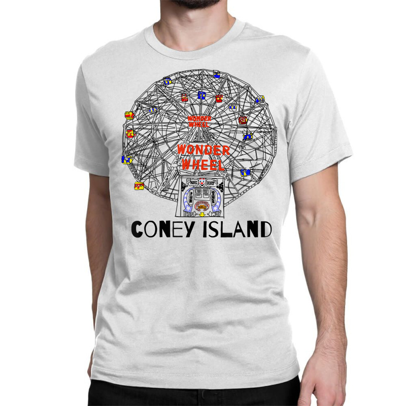 Coney Island Brooklyn New York City Ferris Wheel T Shirt Classic T-shirt by cm-arts | Artistshot