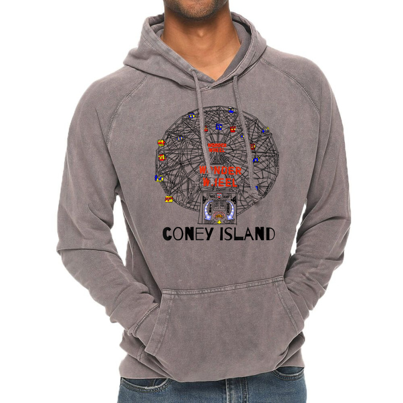 Coney Island Brooklyn New York City Ferris Wheel T Shirt Vintage Hoodie by cm-arts | Artistshot