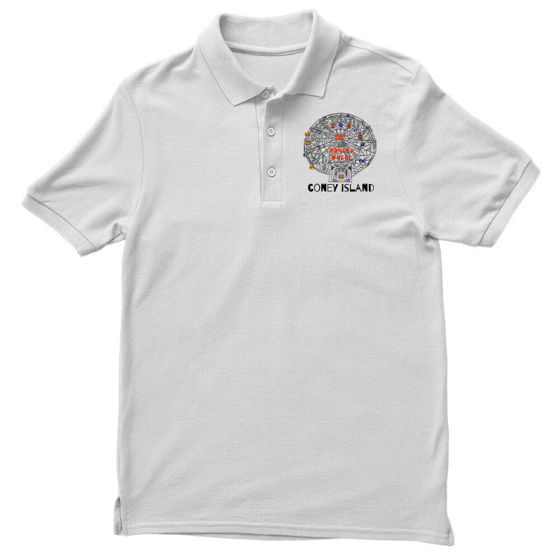 Coney Island Brooklyn New York City Ferris Wheel T Shirt Men's Polo Shirt by cm-arts | Artistshot