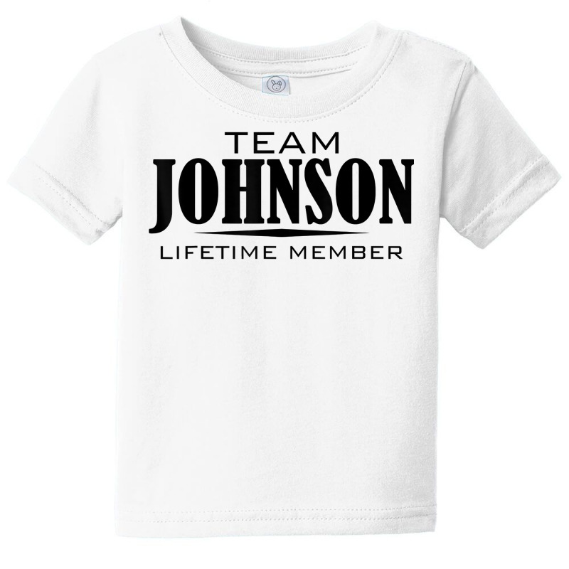 Cornhole Team Johnson Family Last Name Top Lifetime Member T Shirt Baby Tee by cm-arts | Artistshot