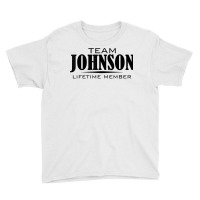 Cornhole Team Johnson Family Last Name Top Lifetime Member T Shirt Youth Tee | Artistshot