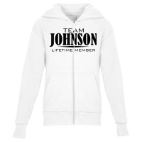 Cornhole Team Johnson Family Last Name Top Lifetime Member T Shirt Youth Zipper Hoodie | Artistshot