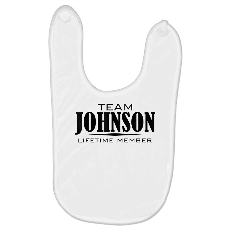 Cornhole Team Johnson Family Last Name Top Lifetime Member T Shirt Baby Bibs by cm-arts | Artistshot