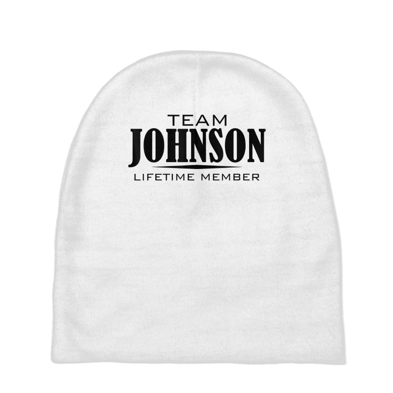 Cornhole Team Johnson Family Last Name Top Lifetime Member T Shirt Baby Beanies by cm-arts | Artistshot