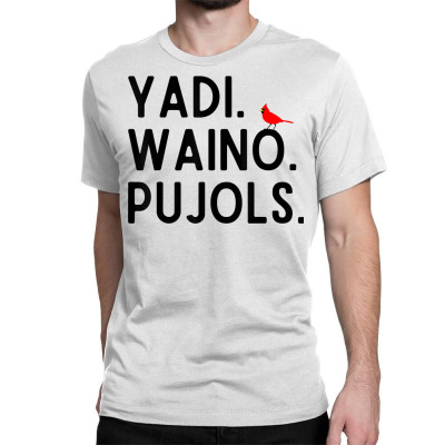 Yadi Waino Pujols Funny Mens Back Print T-shirt