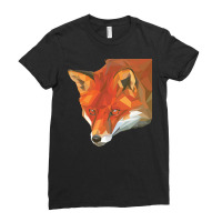 Fox Polygon T  Shirt Fox Polygon Animals T  Shirt Ladies Fitted T-shirt | Artistshot