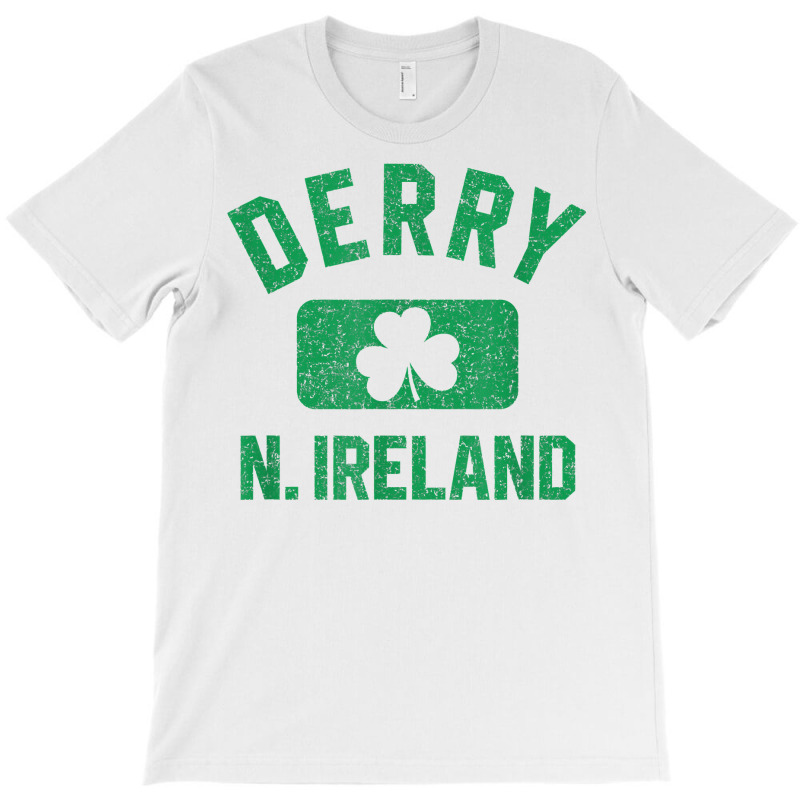 Derry N. Ireland Gym Style Distressed Green Print T Shirt T-shirt | Artistshot