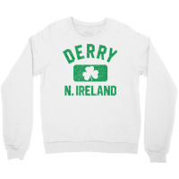 Derry N. Ireland Gym Style Distressed Green Print T Shirt Crewneck Sweatshirt | Artistshot