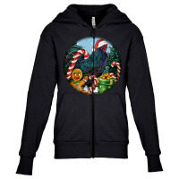 Jersey Giant Rooster Christmas Youth Zipper Hoodie | Artistshot