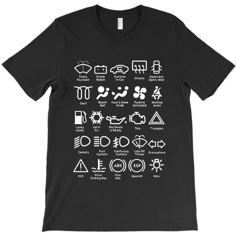 Car Dashboard Lights T-Shirt by Bensol | Artistshot