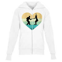 Womens Dance Couple Retro Heart Samba Tango Merengue Rock'n Roll Danci Youth Zipper Hoodie | Artistshot