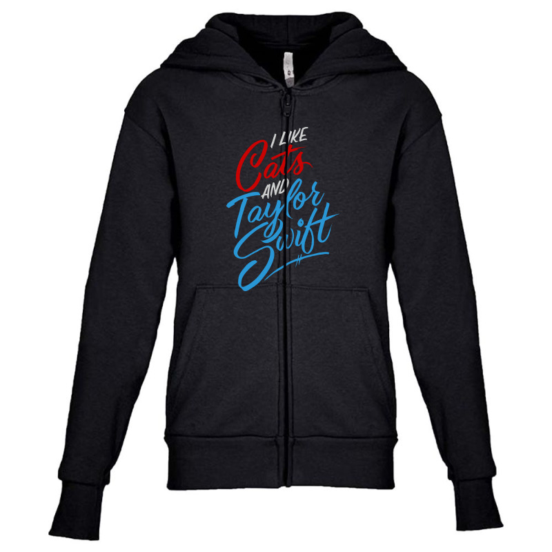 I Like Cats Youth Zipper Hoodie | Artistshot