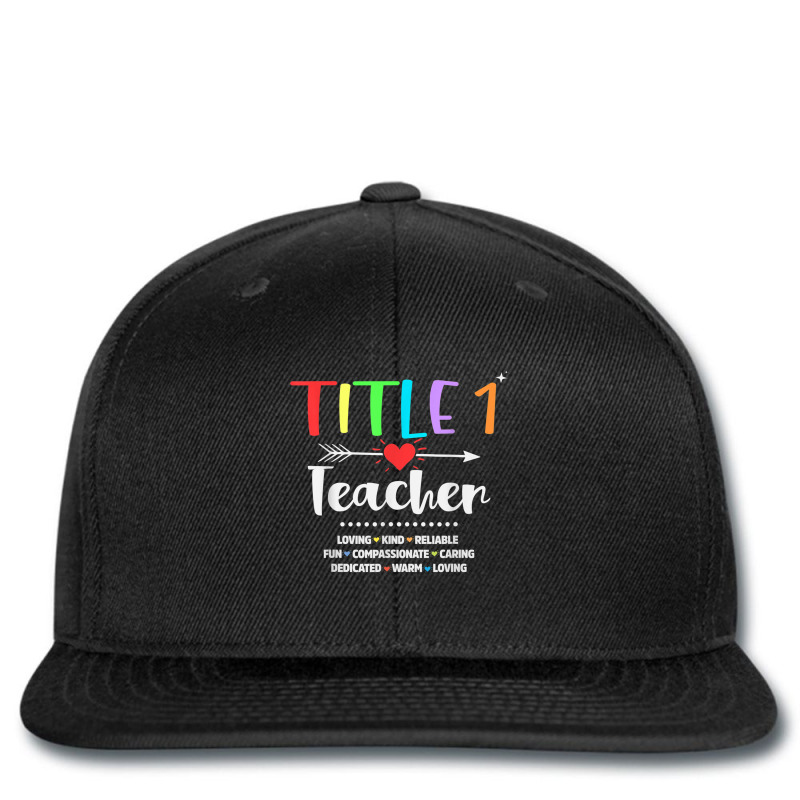 Title One 1 Teacher Cute Back To School Printed hat by MadisonDesign | Artistshot