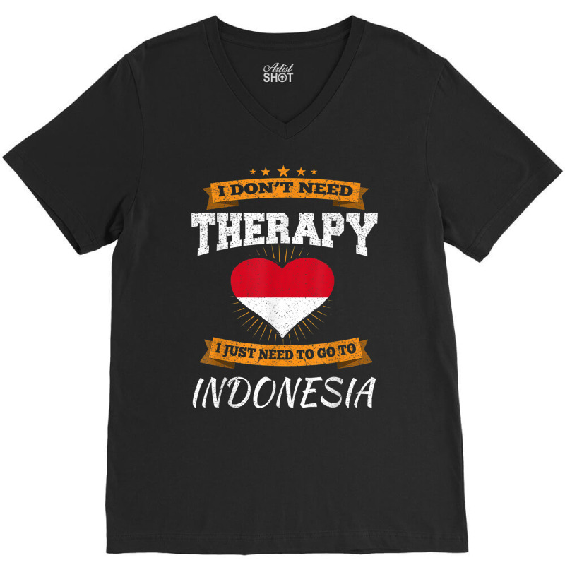 Indonesian Flag Shirt I Funny Indonesia Vacation Gift T Shirt V-neck Tee | Artistshot