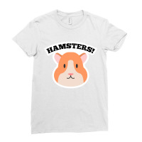 Lovely Hamsters Cartoon T-shirt Ladies Fitted T-shirt | Artistshot