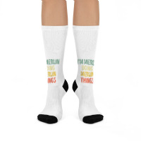 Mens I'm Merlin Doing Merlin Things Shirt Personalized First Name Ragl Crew Socks | Artistshot