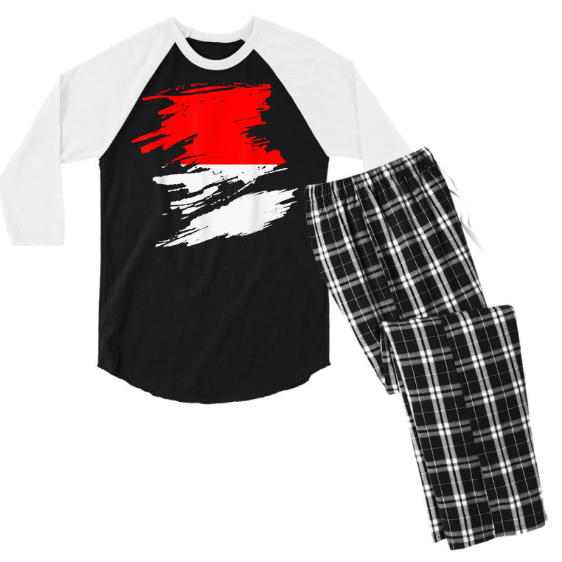 Support Indonesia T Shirt Men's 3/4 Sleeve Pajama Set | Artistshot