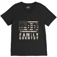 God Family Country Patriotic Proud Soldier Usa Memorial Day Birthday G V-neck Tee | Artistshot