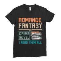 Romance Fantasy Or Crime Novel Reading Ladies Fitted T-shirt | Artistshot