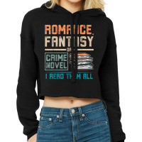 Romance Fantasy Or Crime Novel Reading Cropped Hoodie | Artistshot