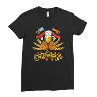 Oktoberfest Ladies Funny Dirndl Beer Bavaria Oktoberfest Sweat Ladies Fitted T-shirt | Artistshot